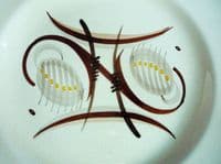 Susie Cooper Crown Works Pottery 'Modernist' Plate, Design #411 c1934