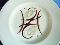 Susie Cooper Crown Works Pottery 'Modernist' Plate, Design #411 c1934
