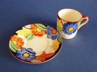 Susie Cooper Gray's Pottery Coffee Set - Floral Pattern 7913 c1930 (Sold)