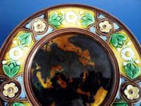 Unusual and Early Wedgwood Majolica 'Daisy' pattern Plate c1864