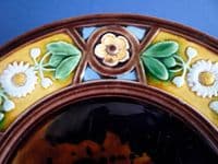 Unusual and Early Wedgwood Majolica 'Daisy' pattern Plate c1864