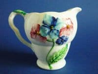 Unusual Carlton Ware Blue 'Hydrangea' Jug