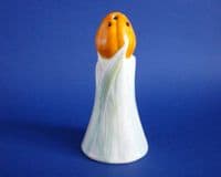 Unusual Carlton Ware Orange 'Tulip' Art Deco Sugar Shaker c1935