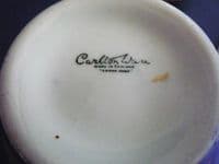 Unusual Carlton Ware Purple Lustre 'Blackberry' Jampot and Saucer c1930 (Sold)