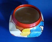 Unusual Clarice Cliff Bizarre 'Blue Autumn' Sugar Cube Box c1932 (Sold)