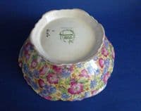 Unusual Grimwades Royal Winton 'Royalty' Chintz Footed Dish c1937