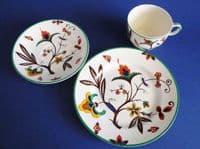 Unusual Hancock's Corona Ware 'Jacobean' Trio by Molly Hancock c1930