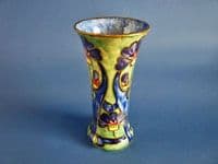 Unusual Hancock's Hand Painted Ivory Ware Art Deco Vase c1930 (Sold)