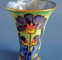 Unusual Hancock's Hand Painted Ivory Ware Art Deco Vase c1930 (Sold)