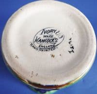Unusual Hancock's Hand Painted Ivory Ware Art Deco Vase c1930 (Sold)