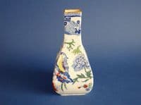 Unusual Mason's Patent Ironstone China 'Blue Pheasant' Vase c1880