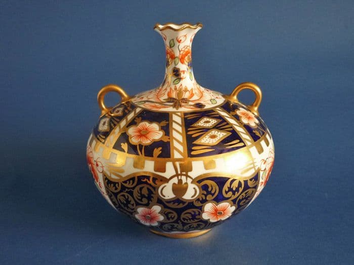Unusual Royal Crown Derby Imari Witches Pattern 6299 Vase c1914 Sold