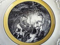 Unusual Royal Doulton Series Ware Hunting Plate c1910