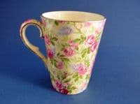 Unusual Royal Winton Grimwades 'June Roses' Chintz Hot Chocolate Mug c1935 (Sold)