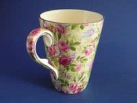 Unusual Royal Winton Grimwades 'June Roses' Chintz Hot Chocolate Mug c1935 (Sold)