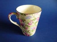 Unusual Royal Winton Grimwades 'June Roses' Chintz Hot Chocolate Mug c1935 (Sold)