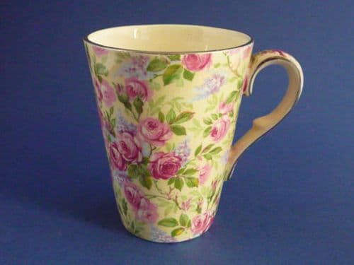 Unusual Royal Winton Grimwades 'June Roses' Chintz Hot Chocolate Mug c1935 (Sold)