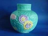 Unusual Shorter & Son Art Deco Triangular Vase c1935