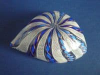 Venetian Latticino Glass Heart Shaped Dish c1900 (Sold)