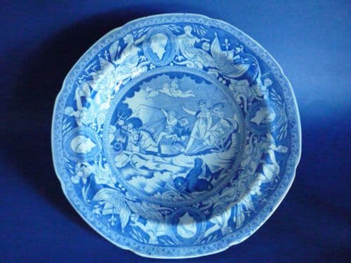 Very Rare 'Neptune' or 'Apotheosis of Nelson' Soup Plate c1810
