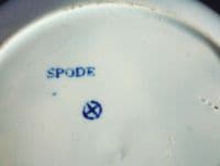 Very Rare Spode 'Woodman' PearlwareTea Cup and Saucer c1815