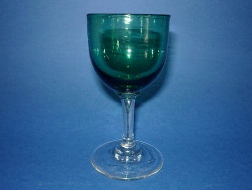 Victorian Green Drinking Glass c1880