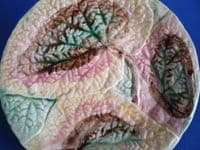 Victorian Majolica Begonia Leaf Plate c1880 #4
