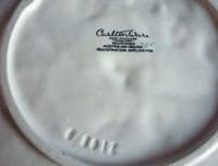 Vintage Carlton Ware Large Green 'Wild Rose' Dished Plate c1938