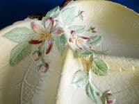 Vintage Carlton Ware Yellow 'Apple Blossom' Trefoil Dish c1940