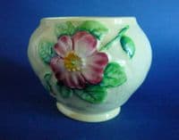 Vintage Carlton Ware Yellow 'Wild Rose' Sugar Bowl c1939