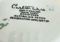 Vintage Carlton Ware Yellow 'Wild Rose' Sugar Bowl c1939