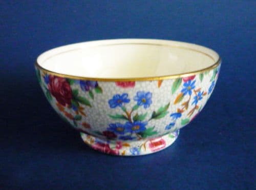 Vintage Grimwades Royal Winton 'Old Cottage Chintz' Sugar Bowl c1939