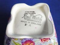 Vintage Grimwades Royal Winton 'Stratford' Chintz Athena Sugar Bowl c1953 (Sold)