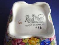 Vintage Grimwades Royal Winton 'Sweet Pea' Chintz Athena Sugar Bowl c1945 (Sold)