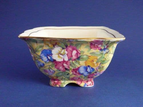 Vintage Grimwades Royal Winton 'Sweet Pea' Chintz Athena Sugar Bowl c1945 (Sold)
