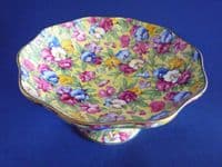 Vintage Grimwades Royal Winton 'Sweet Pea' Chintz Tazza or Comport c1939 (Sold)