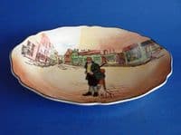 Vintage Royal Doulton 'Bill Sykes' Dickens Series 'A' Oval Leeds Dish D6327 c1950