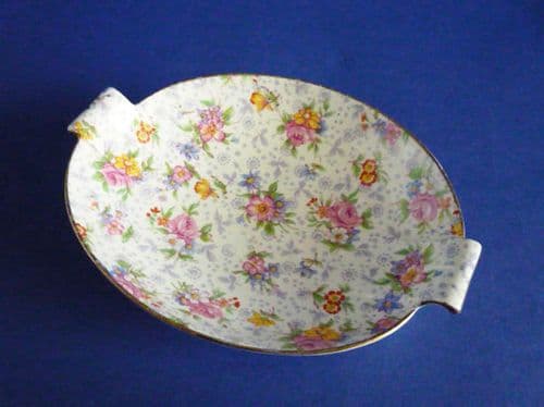 Vintage Royal Winton 'Eleanor' Chintz Art Deco Dish c1950