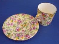 Vintage Royal Winton 'Estelle' Chintz Coffee Can and Saucer c1952