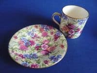 Vintage Royal Winton 'Mayfair' Chintz Coffee Can and Saucer c1951 #2