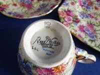Vintage Royal Winton 'Mayfair' Chintz Trio c1951 #2