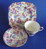 Vintage Royal Winton 'Mayfair' Chintz Trio c1951 #4