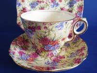 Vintage Royal Winton 'Mayfair' Chintz Trio c1951 #4
