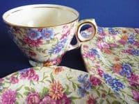 Vintage Royal Winton 'Mayfair' Chintz Trio c1951 (Sold)