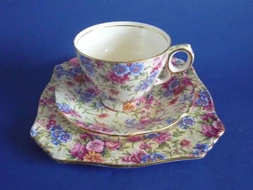 Vintage Royal Winton 'Mayfair' Chintz Trio c1951 (Sold)