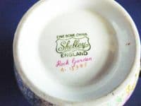 Vintage Shelley Fine Bone China 'Rock Garden' Gainsborough Jug c1940 (Sold)