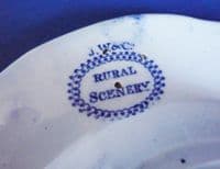Wallace and Co. of Newcastle 'Rural Scenery' Meat Platter c1850