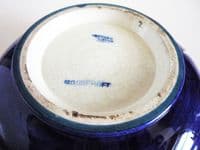 Walter Moorcroft Blue 'Spring Flowers' Large Covered Bowl c1950 (Sold)