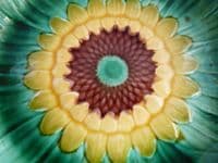 Wedgwood Coloured Majolica 'Sunflower' Plate c1874 (Sold)
