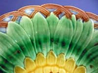 Wedgwood Coloured Majolica 'Sunflower' Plate c1874 (Sold)